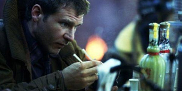 Don't let nothing come between Harrison Ford and his noodles. Except maybe a nice replicant lady.