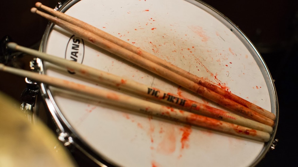If there's blood all over your instrument after you're done playing, that's a sign that you're doing something wrong.